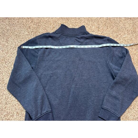 ORVIS Signature 1/4 zip Blue Pullover Sweatshirt size Men's Large - Picture 6 of 10